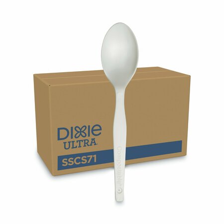 DIXIE SmartStock Plastic Cutlery Refill, Spoon, Natural, PK960, 960PK SSCS71